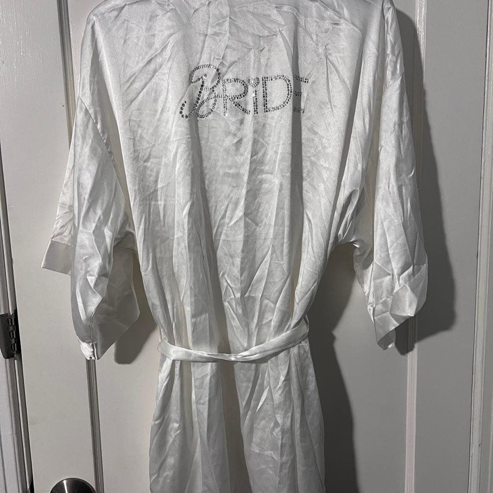 Victoria's Secret White Satin Robe